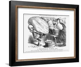 A Pan-Anglican Washing Day, 1867-John Tenniel-Framed Giclee Print