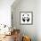 A Panda-yod67-Framed Art Print displayed on a wall