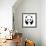 A Panda-yod67-Framed Art Print displayed on a wall