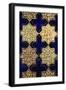 A Panel of Kashan Lustre Stellar and Cobalt Cruciform Tiles, 13th Century-null-Framed Giclee Print