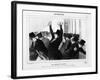 A Panic at the Stock Exchange', Caricature from 'Le Charivari', December 9, 1845-Honore Daumier-Framed Giclee Print