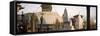 A Panorama Formed of Three Frames Giving a Very Wide Angle View, Kathmandu, Nepal-Don Smith-Framed Stretched Canvas