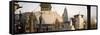 A Panorama Formed of Three Frames Giving a Very Wide Angle View, Kathmandu, Nepal-Don Smith-Framed Stretched Canvas