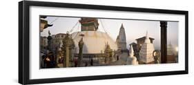 A Panorama Formed of Three Frames Giving a Very Wide Angle View, Kathmandu, Nepal-Don Smith-Framed Photographic Print