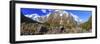A Panorama of Mountains at the Entrance to Milford Sound, South Island, New Zealand-Paul Dymond-Framed Photographic Print