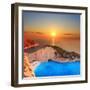 A Panorama of Sunset over Zakynthos Island, Greece-Ljsphotography-Framed Photographic Print