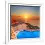 A Panorama of Sunset over Zakynthos Island, Greece-Ljsphotography-Framed Photographic Print