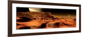 A Panorama of the Strange, Mesa-Like Mountains on Io-Stocktrek Images-Framed Photographic Print