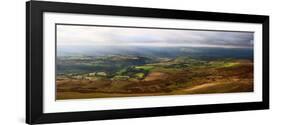 A Panoramic Landscape View Near Hay Bluff, Powys, Wales, United Kingdom, Europe-Graham Lawrence-Framed Photographic Print