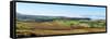 A Panoramic Landscape View Near Hay Bluff, Powys, Wales, United Kingdom, Europe-Graham Lawrence-Framed Stretched Canvas