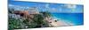 A Panoramic of Mayan Ruins of Ruinas De Tulum (Tulum Ruins) and El Castillo at Sunset-null-Mounted Photographic Print