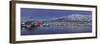 A panoramic view of a port-Richard Bryant-Framed Photo