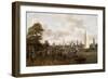 A Panoramic View of Amsterdam with a Barge and Smallships on the Buiten-Amstel-Abraham Storck-Framed Giclee Print