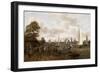 A Panoramic View of Amsterdam with a Barge and Smallships on the Buiten-Amstel-Abraham Storck-Framed Giclee Print