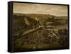 A Panoramic View of Ashcombe, Wiltshire, 1770-null-Framed Stretched Canvas