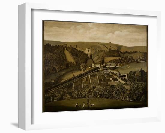 A Panoramic View of Ashcombe, Wiltshire, 1770-null-Framed Giclee Print