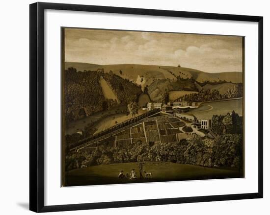 A Panoramic View of Ashcombe, Wiltshire, 1770-null-Framed Giclee Print