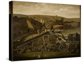 A Panoramic View of Ashcombe, Wiltshire, 1770-null-Stretched Canvas