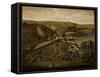 A Panoramic View of Ashcombe, Wiltshire, 1770-null-Framed Stretched Canvas