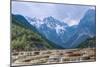 A Panoramic View of Cascading Waterfalls and Mountain Backdrop-Andreas Brandl-Mounted Photographic Print