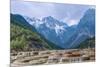 A Panoramic View of Cascading Waterfalls and Mountain Backdrop-Andreas Brandl-Mounted Photographic Print