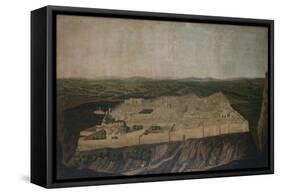 A Panoramic View of Jerusalem-Filipo Or Frederico Bartolini-Framed Stretched Canvas