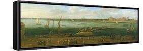 A Panoramic View of Lambeth Palace-Jan The Elder Griffier-Framed Stretched Canvas