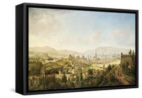 A Panoramic View of Messina, Sicily-Gaspar van Wittel-Framed Stretched Canvas