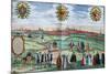 A Panoramic View of Nuremberg, with Figures in Local Dress in the Foreground, C.1575-null-Mounted Giclee Print