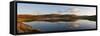 A Panoramic View of Pant Y Llyn Lake, Epynt, Powys, Wales, United Kingdom, Europe-Graham Lawrence-Framed Stretched Canvas