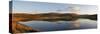 A Panoramic View of Pant Y Llyn Lake, Epynt, Powys, Wales, United Kingdom, Europe-Graham Lawrence-Stretched Canvas