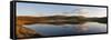 A Panoramic View of Pant Y Llyn Lake, Epynt, Powys, Wales, United Kingdom, Europe-Graham Lawrence-Framed Stretched Canvas