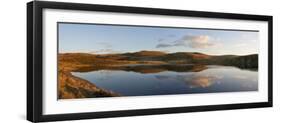 A Panoramic View of Pant Y Llyn Lake, Epynt, Powys, Wales, United Kingdom, Europe-Graham Lawrence-Framed Photographic Print