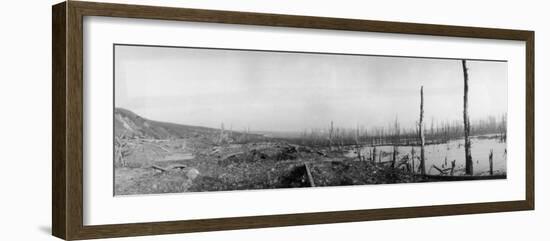 A Panoramic View of the Ancre Valley, Seen from Near Hamel, Looking Towards Miramount-Robert Hunt-Framed Photographic Print