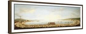 A Panoramic View of the Bay of Naples, with the Royal Procession to Piedigrotta-Antonio Joli-Framed Giclee Print