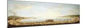 A Panoramic View of the Bay of Naples, with the Royal Procession to Piedigrotta-Antonio Joli-Mounted Giclee Print