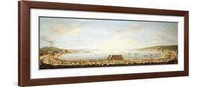 A Panoramic View of the Bay of Naples, with the Royal Procession to Piedigrotta-Antonio Joli-Framed Giclee Print