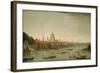 A Panoramic View of the City of London from the Thames Near the Water Gate of Somerset House-Antonio Joli-Framed Giclee Print