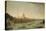 A Panoramic View of the City of London from the Thames Near the Water Gate of Somerset House-Antonio Joli-Stretched Canvas