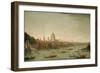 A Panoramic View of the City of London from the Thames Near the Water Gate of Somerset House-Antonio Joli-Framed Giclee Print