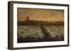 A Panoramic View of the River Thames and the City of London Taken from the-English School-Framed Giclee Print