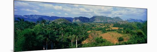 A Panoramic View of the Valle De Vinales, in Central Cuba-null-Mounted Photographic Print