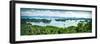 A panoramic view on the islands of Qiandaohu (Thousand Islands) Lake, Chunan, Zhejiang, China, Asia-Andreas Brandl-Framed Photographic Print