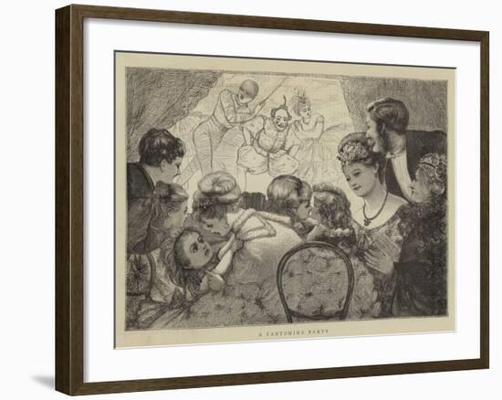 A Pantomime Party-null-Framed Giclee Print