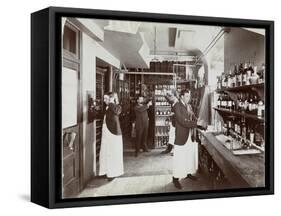 A Pantry at the Hotel Manhattan, 1902-Byron Company-Framed Stretched Canvas