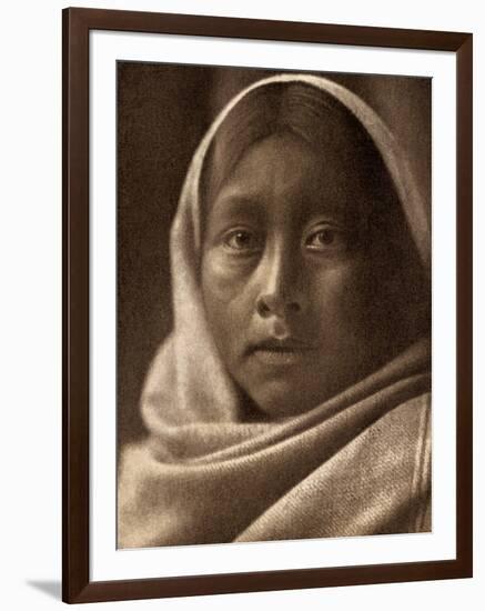 A Papago Maiden, Arizona, 1907-null-Framed Photographic Print