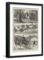 A Paper Chase in Surrey-null-Framed Giclee Print