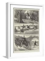 A Paper Chase in Surrey-null-Framed Giclee Print