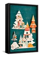 A Paper Village-Treechild-Framed Stretched Canvas