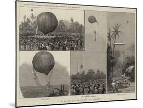 A Parachute Descent at Bombay-null-Mounted Giclee Print